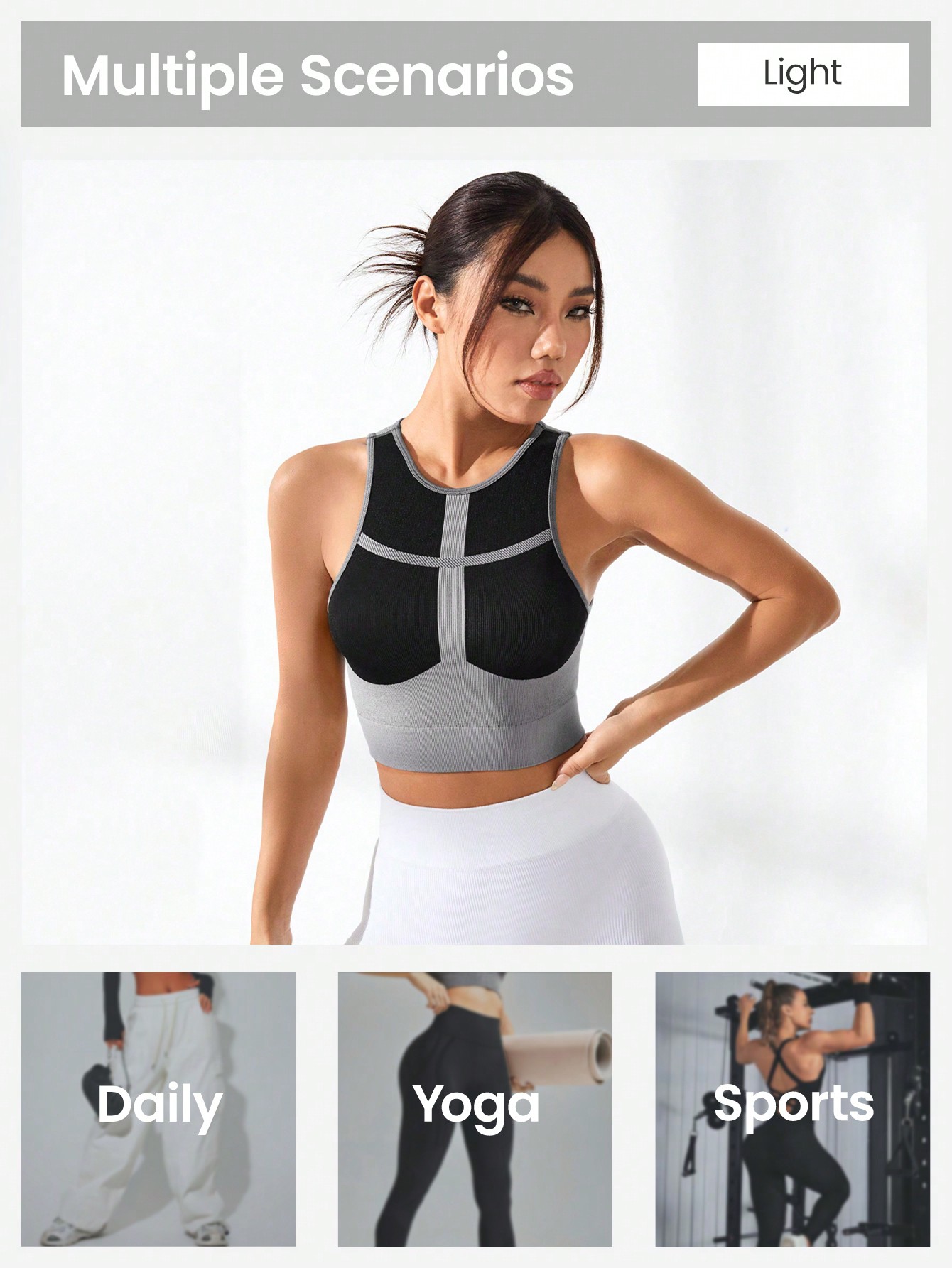 توب نسائي قصير مضلع بخطوط متقا - مراجعة Tank Top Ribbed وسعره