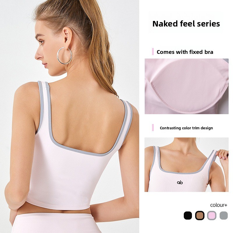 بلوزة يوغا صيفية للنساء بتصميم - مراجعة Tank Top Ribbed وسعره