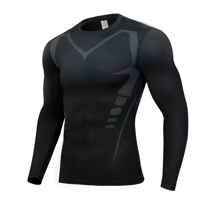 قميص رياضي رجالي بأكمام طويلة، - مراجعة T Shirt Tight Fit وسعره